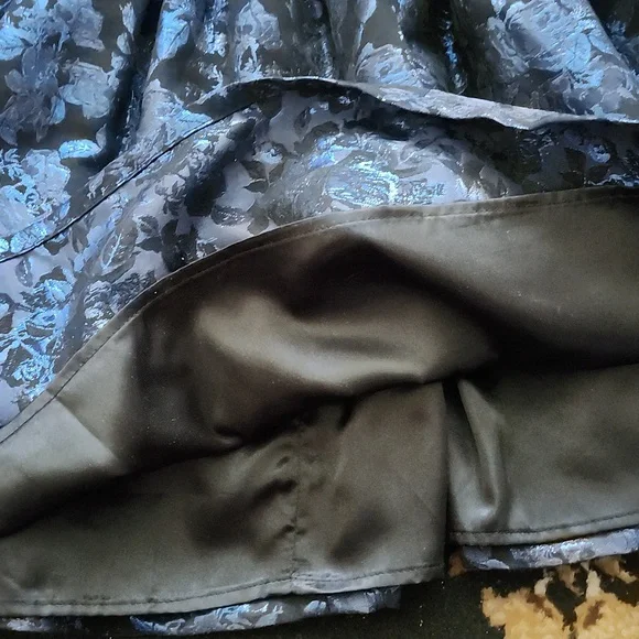 NWT! Place Special Occasion Elegant Blue Floral Kids Dress; 16 - Picture 7 of 14